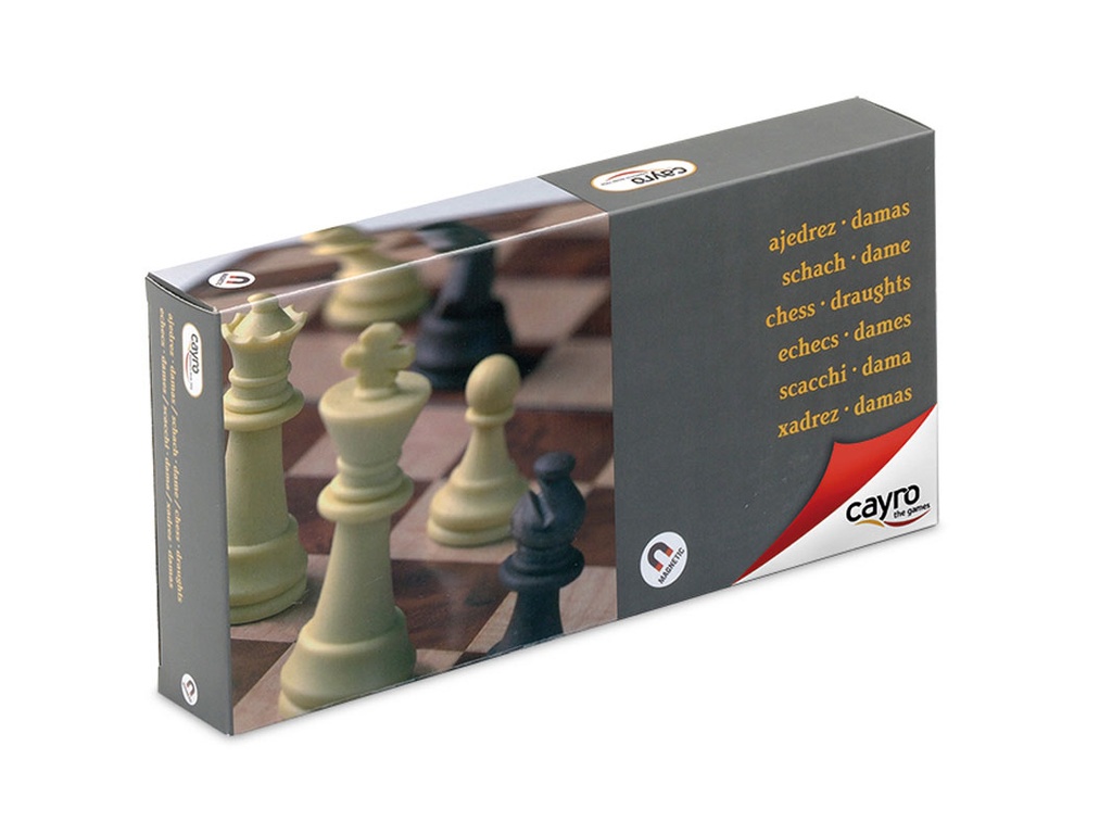 Chess & Checkers: Cayro - Magnetic Plastic (Medium)