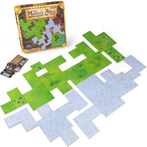 [GRPG-112] Accessories RPG: Master's Atlas - Grass and Stone (44 pieces)