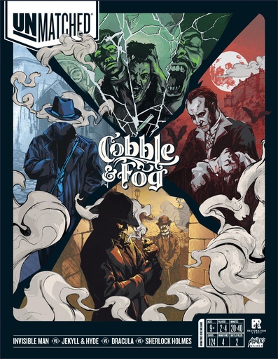 [51805] Unmatched: Cobble & Fog - Dracula, Sherlock, Jekyll, Invisible Man