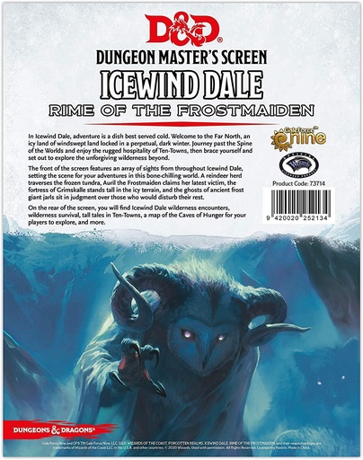 [73714] D&D RPG: Icewind Dale: Rime of the Frostmaiden - DM Screen