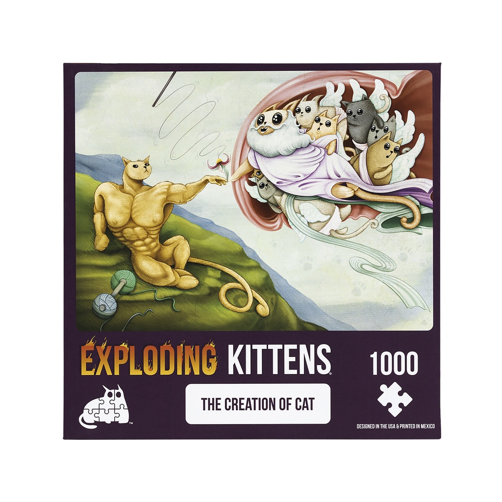 Jigsaw Puzzle: Exploding Kittens - The Creation of Cat (1000 Pieces)