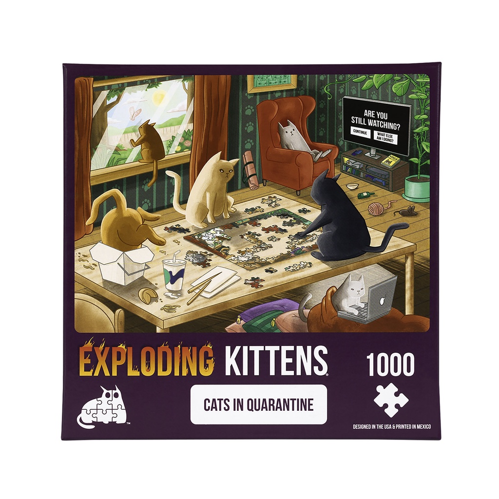 Jigsaw Puzzle: Exploding Kittens - Cats in Quarantine (1000 Pieces)