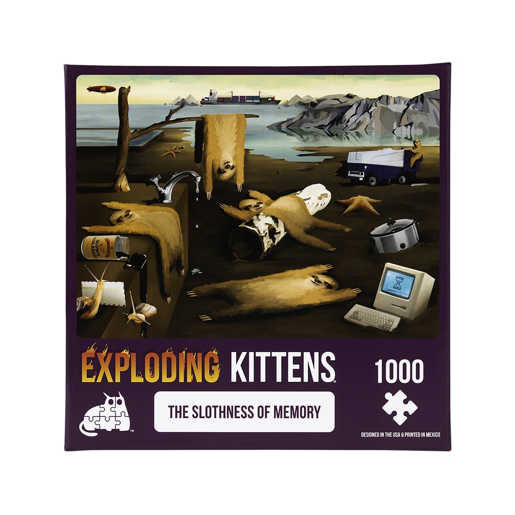 Jigsaw Puzzle: Exploding Kittens - The Slothness of Memory (1000 Pieces)
