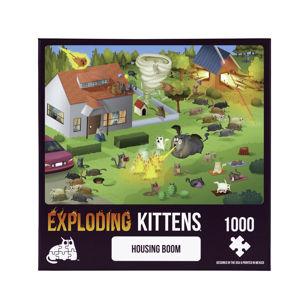 Jigsaw Puzzle: Exploding Kittens - Housing Boom (1000 Pieces)