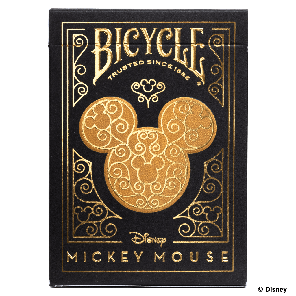 Playing Cards: Bicycle - Disney - Black & Gold Mickey