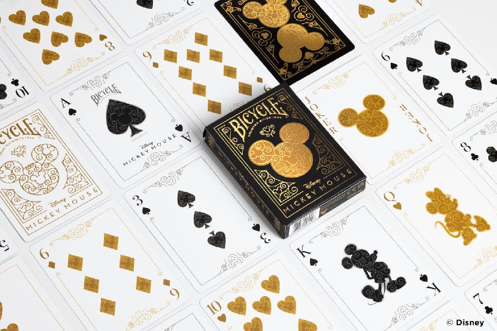 Playing Cards: Bicycle - Disney - Black & Gold Mickey