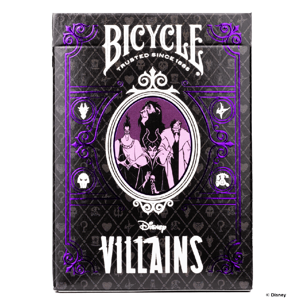 Playing Cards: Bicycle - Disney - Villains Mixed Green / Purple