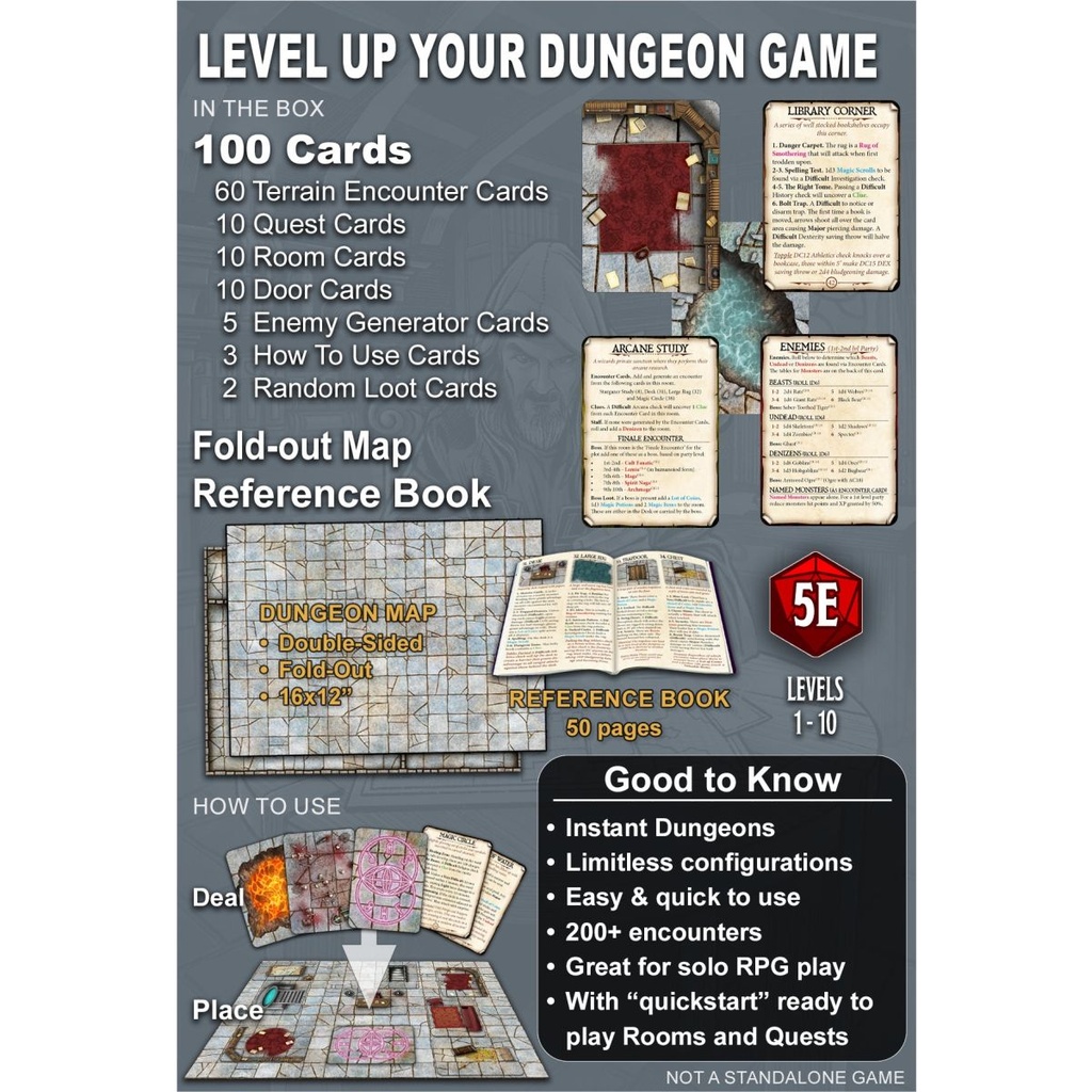Dungeon Designer's Deck - Deal Your Own Dungeon
