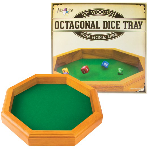 Dice Tray: Wiz Dice - Wooden, Octagonal (12")