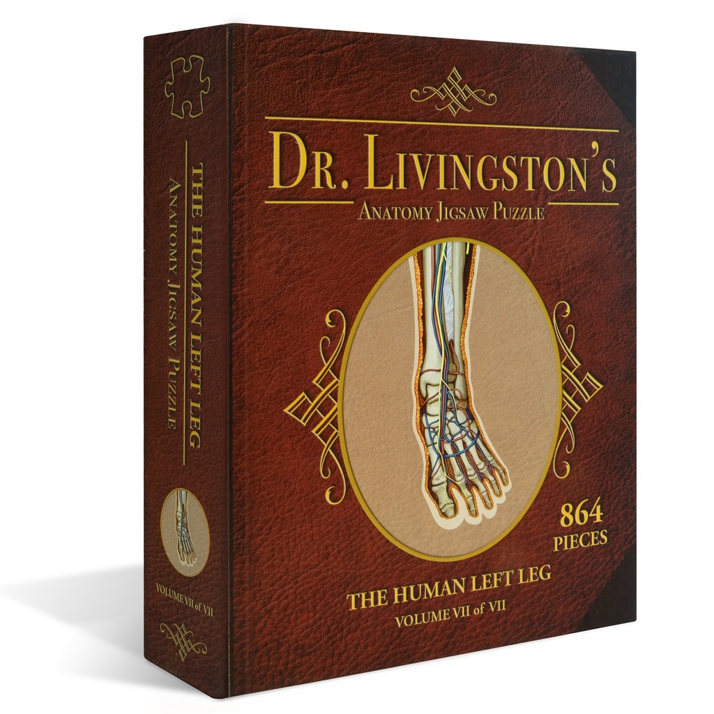 Jigsaw Puzzle: Dr. Livingston's Anatomy - The Left Leg (864 Pieces)