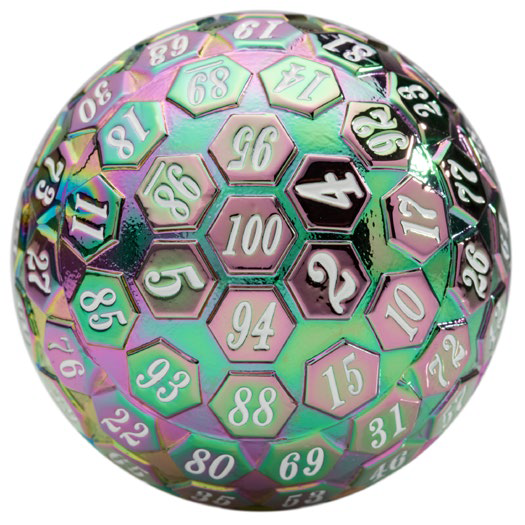 Dice: Wiz Dice - Orb of Predestined Fate d100 - Prismatic Spray