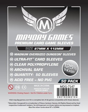 Sleeves: Mayday - Premium Magnum - Oversized Dungeon (87 x 112mm) (x50)