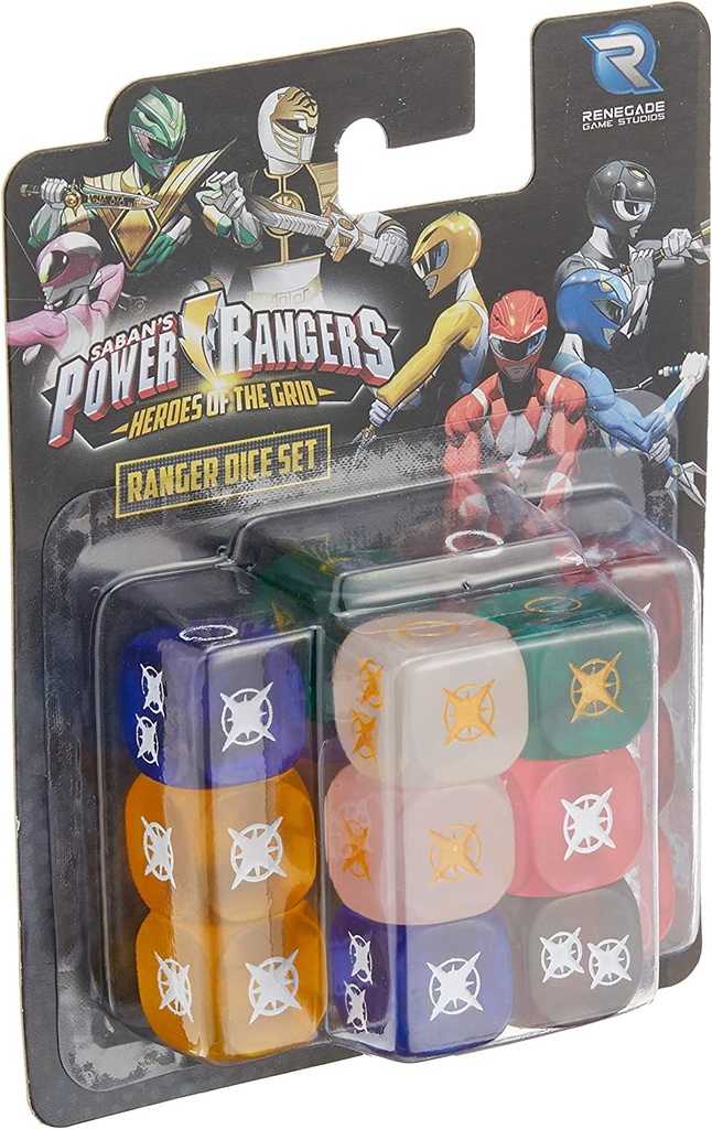 Power Rangers: Heroes of the Grid - Ranger Dice Set (x12)