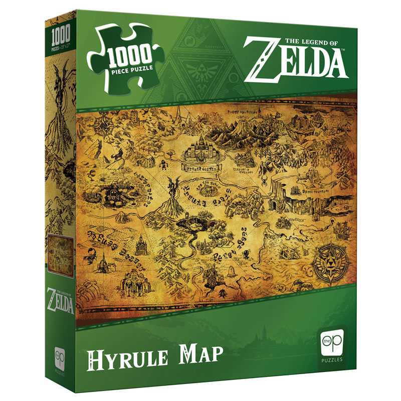 Jigsaw Puzzle: The OP - The Legend of Zelda - Hyrule Map (1000 Pieces)