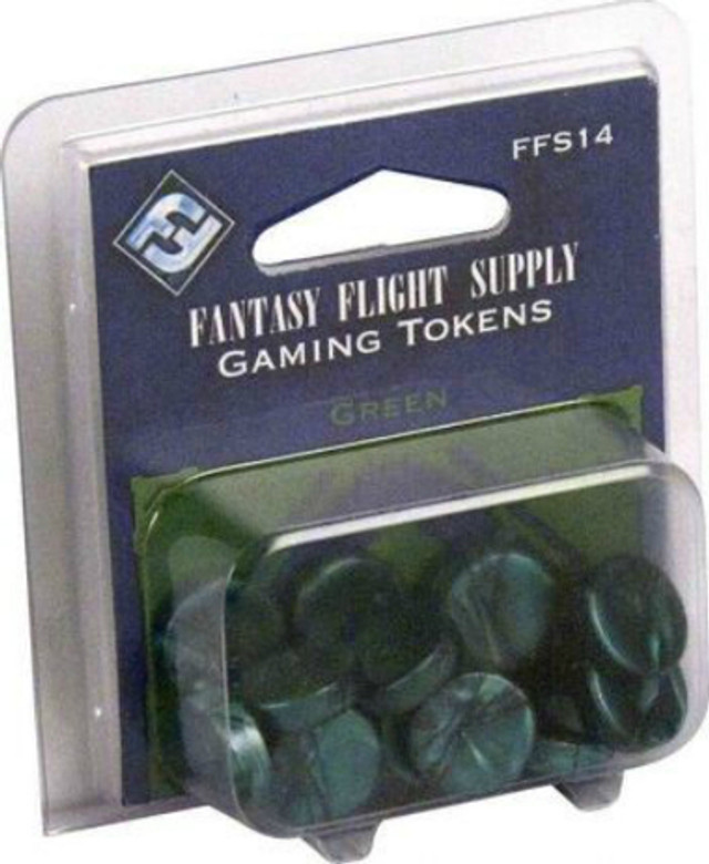 Accessories Board Games: FFG - Gaming Tokens - Green