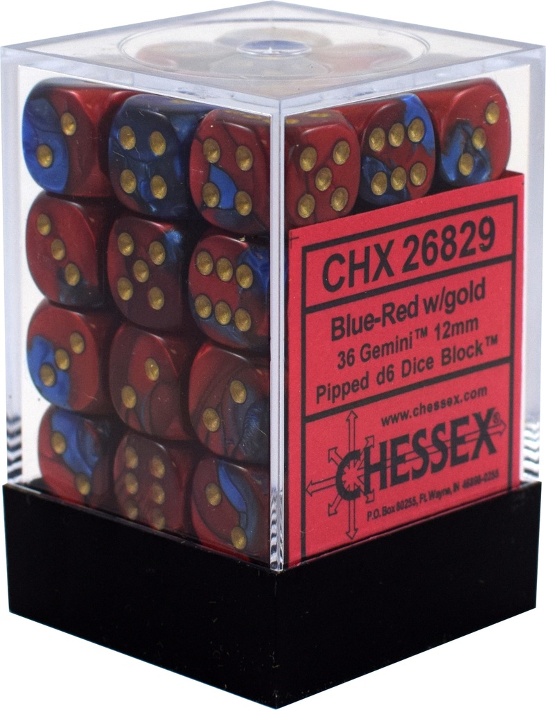 Dice: Chessex - Gemini - 12mm D6 (x36)