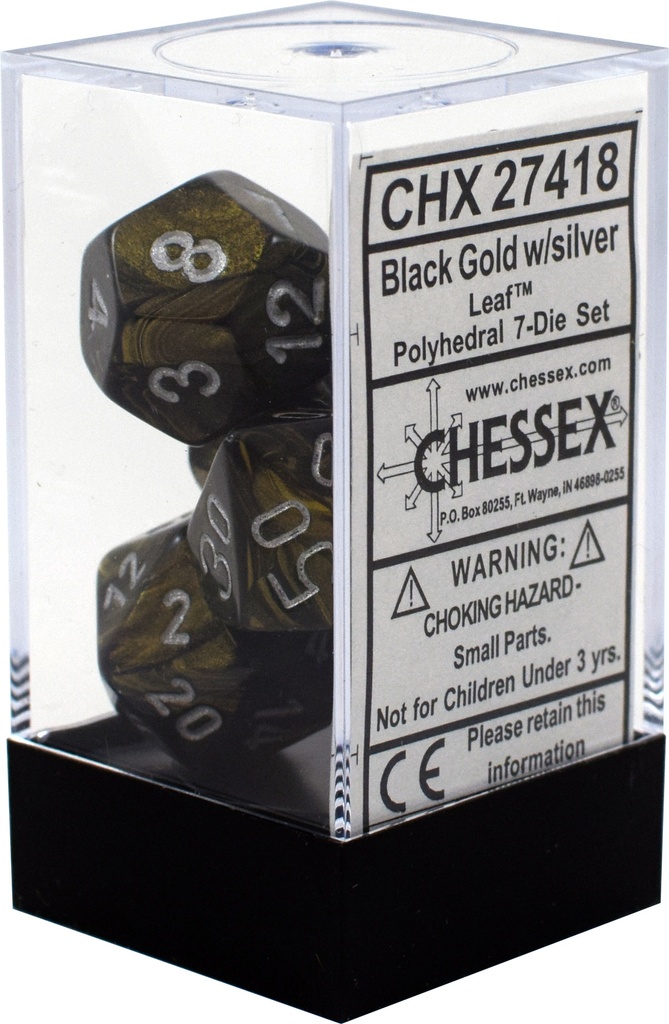 Dice: Chessex - Leaf - Poly Set (x7)