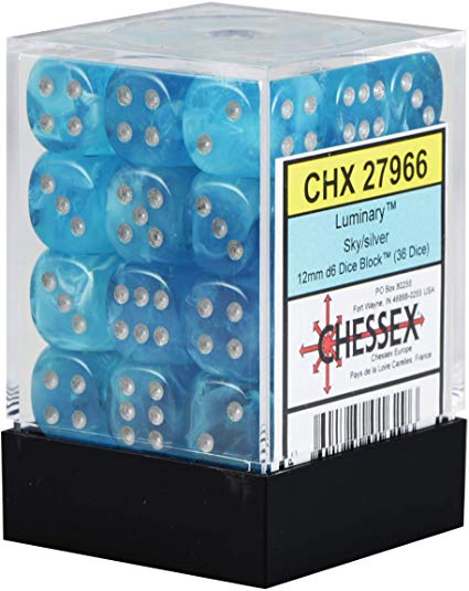 Dice: Chessex - Luminary - 12mm D6 (x36)