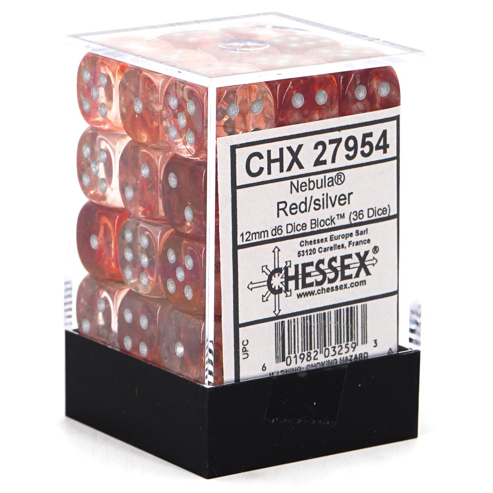 Dice: Chessex - Nebula, Luminary - 12mm D6 (x36)