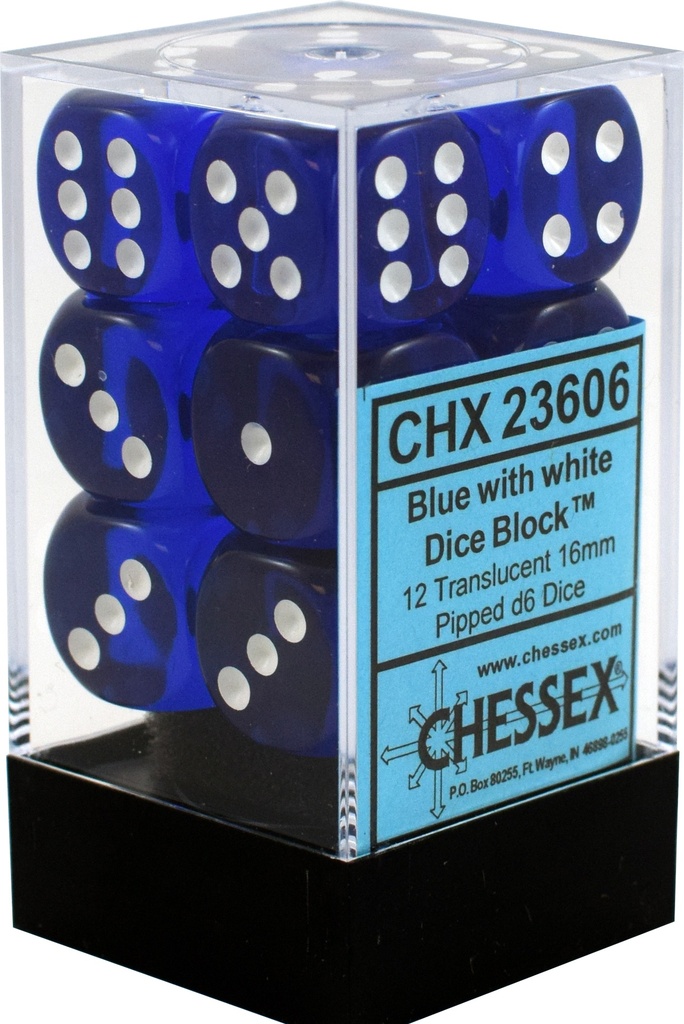 Dice: Chessex - Translucent - 16mm D6 (x12)