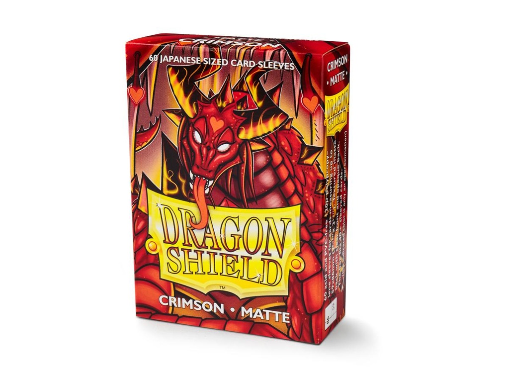 Sleeves: Dragon Shield - Japanese Size - Matte (x60) - Crimson