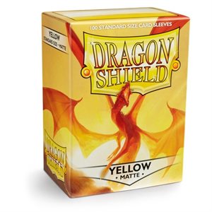 Sleeves: Dragon Shield - Standard - Matte (x100) - Yellow