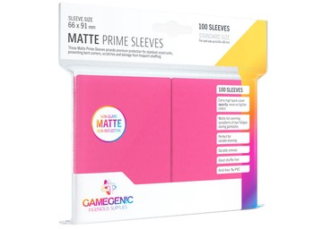 Sleeves: Gamegenic - Matte Prime (66 x 91 mm) (x100) - Pink