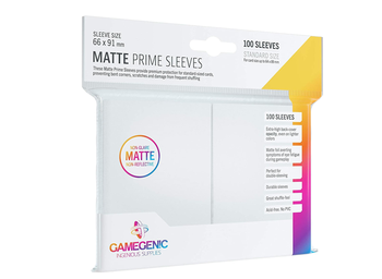 Sleeves: Gamegenic - Matte Prime (66 x 91 mm) (x100) - White