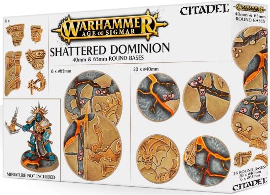 WH AoS: Shattered Dominion - Round Bases - 40mm & 65mm