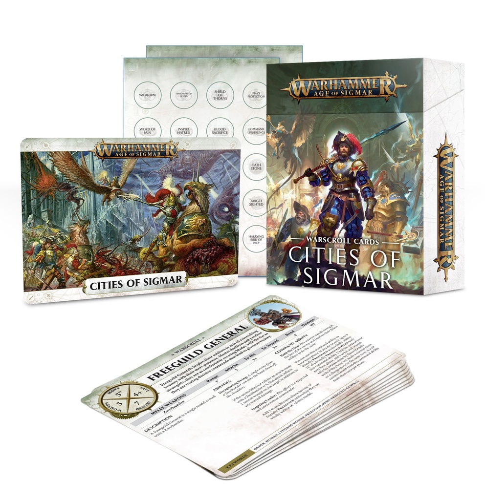 WH AoS: Warscroll Cards - Cities of Sigmar