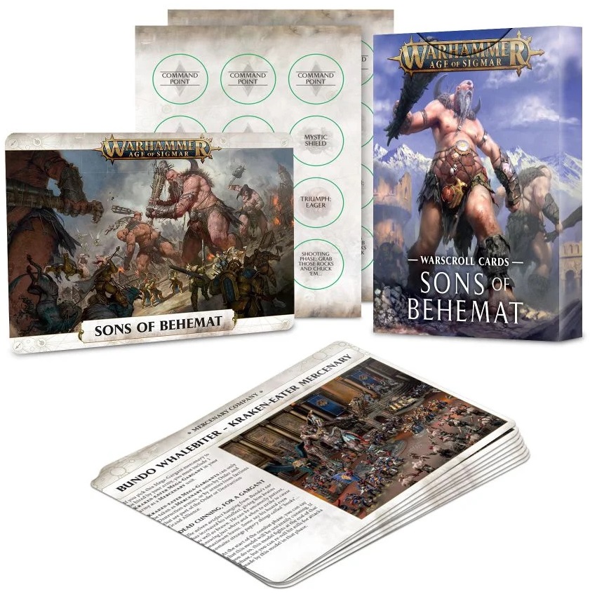 WH AoS: Warscroll Cards - Sons of Behemat