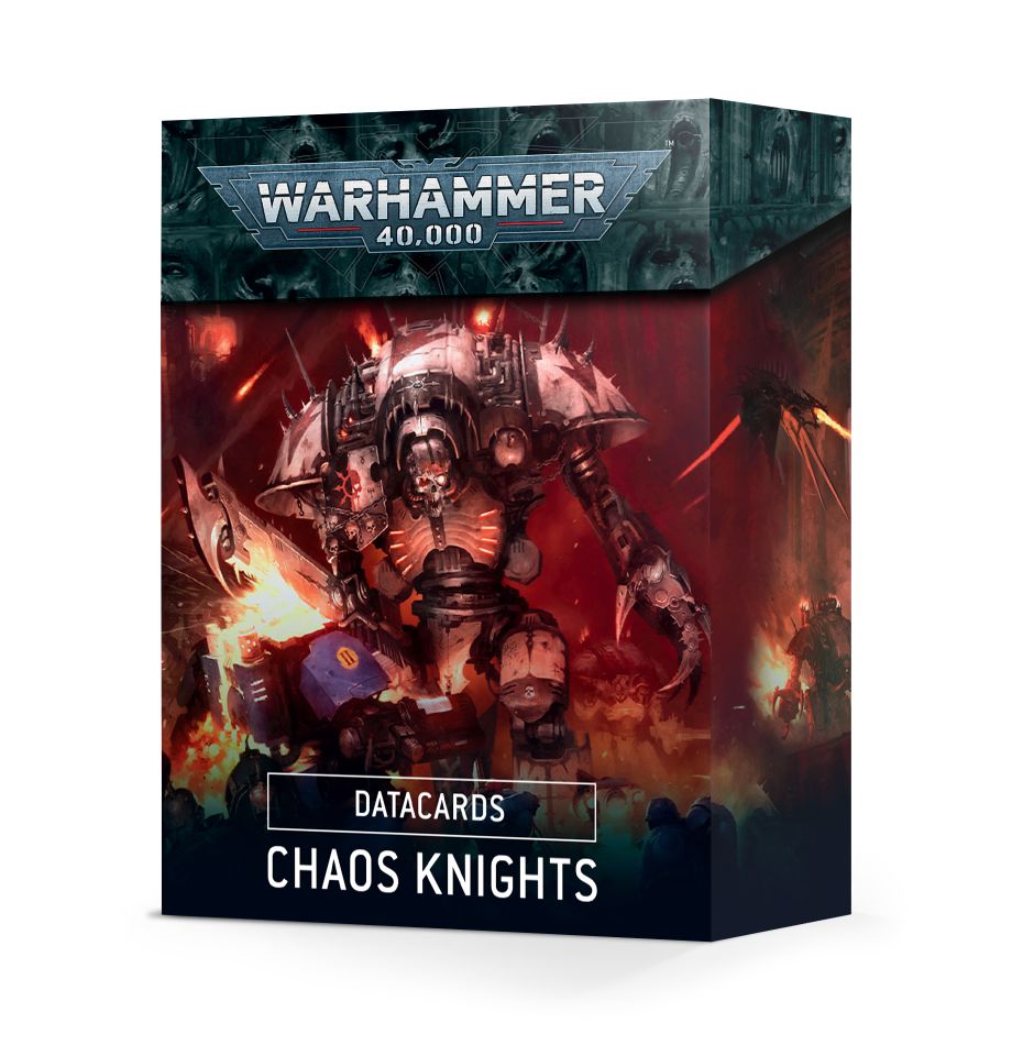 WH 40K: Chaos Knights - Data Cards