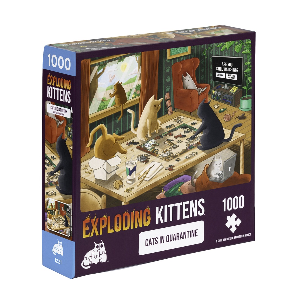 Jigsaw Puzzle: Exploding Kittens - Cats in Quarantine (1000 Pieces)