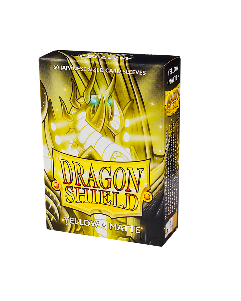 Sleeves: Dragon Shield - Japanese Size - Matte (x60) - Yellow