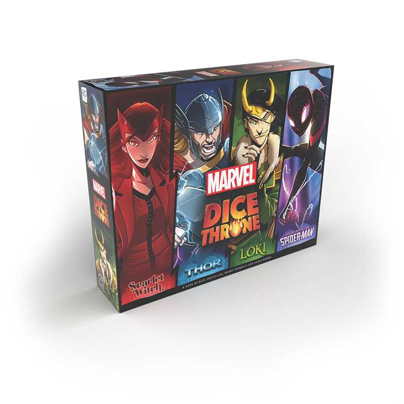 Dice Thrones: Marvel 4-Hero Box (Scarlet Witch, Thor, Loki, Miles Morales: Spider-Man)
