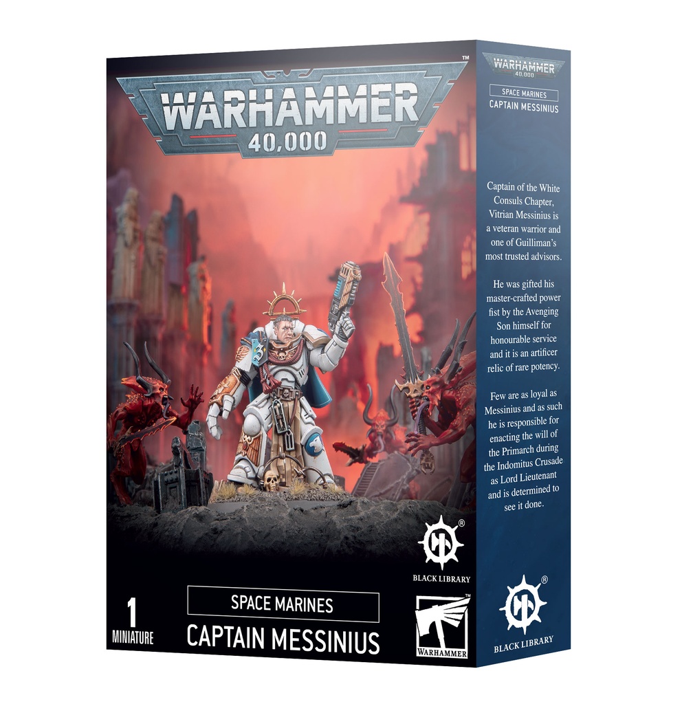 WH 40K: Space Marines - White Consuls, Captain Messinius