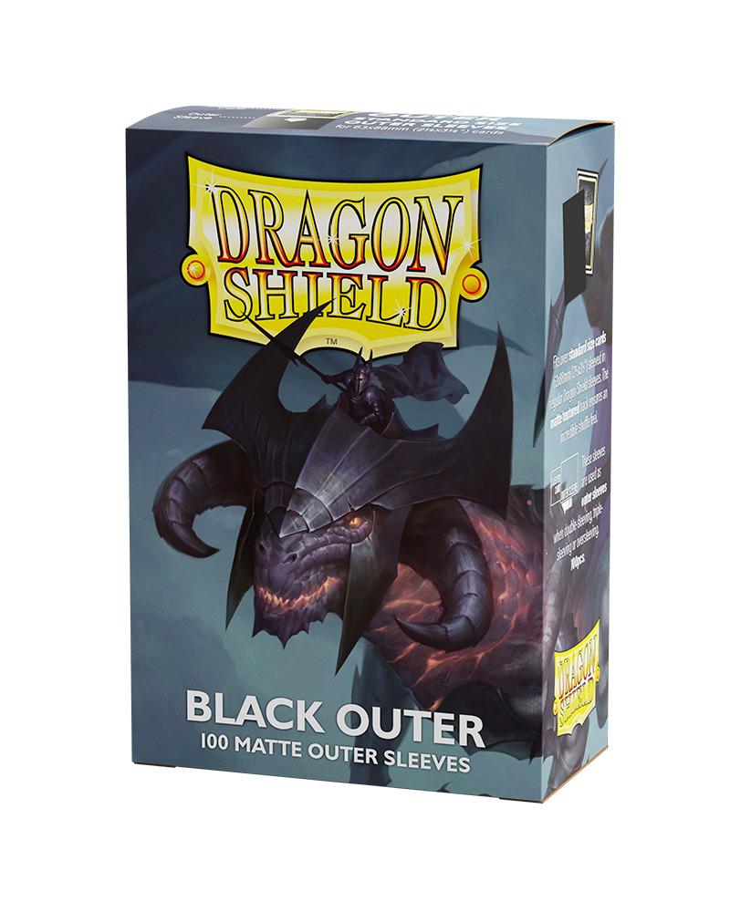 Sleeves: Dragon Shield - Standard - Outer Sleeves Matte (x100) - Black