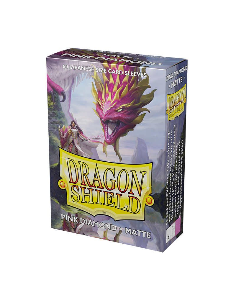 Sleeves: Dragon Shield - Japanese Size - Matte (x60) - Pink Diamond