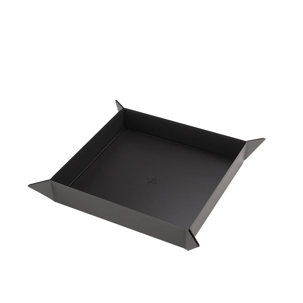 Dice Tray: Gamegenic - Square Magnetic - Black/Grey