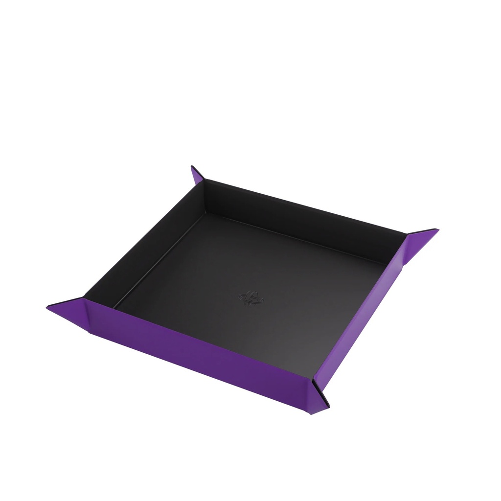 Dice Tray: Gamegenic - Square Magnetic - Black/Purple