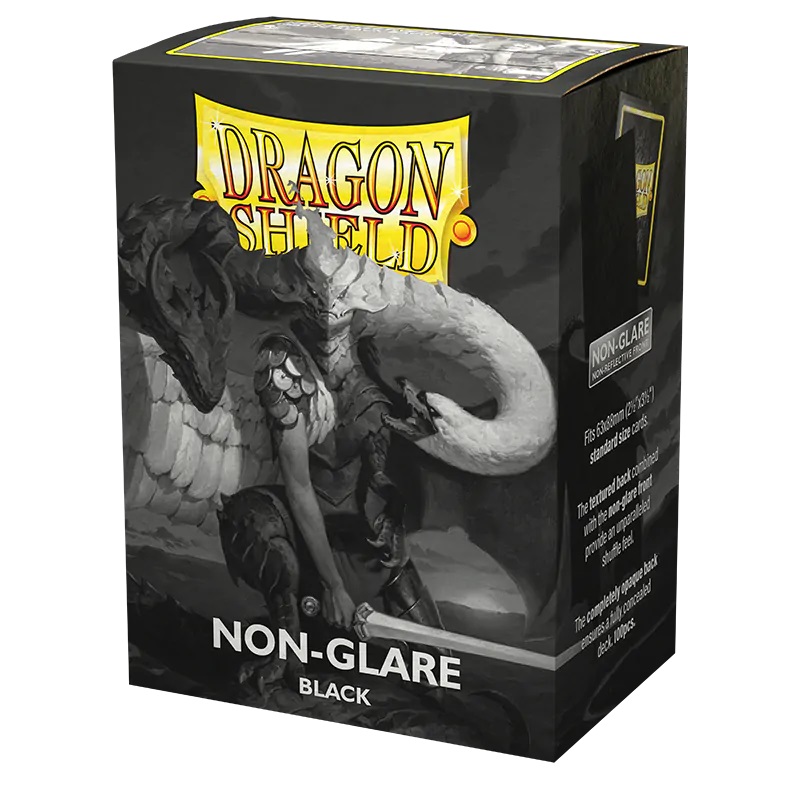 Sleeves: Dragon Shield - Standard - Matte: Non-Glare (x100) - Black V2