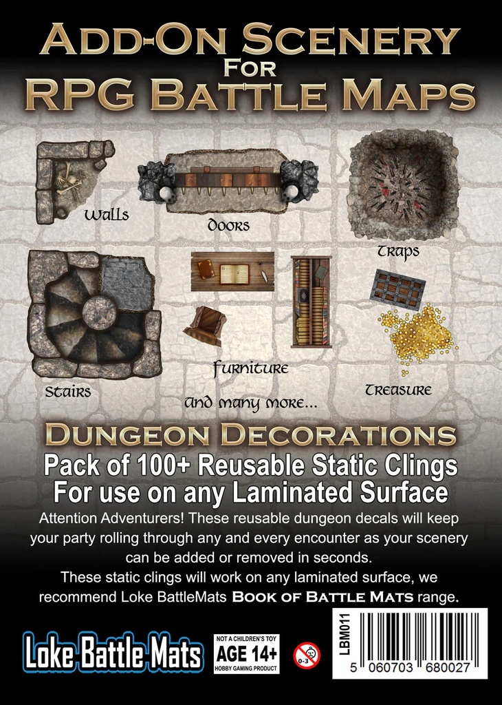 RPG Battle Maps: Add-on Scenery - Dungeon Decorations