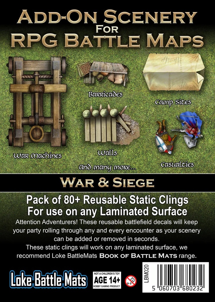 RPG Battle Maps: Add-on Scenery - War & Siege
