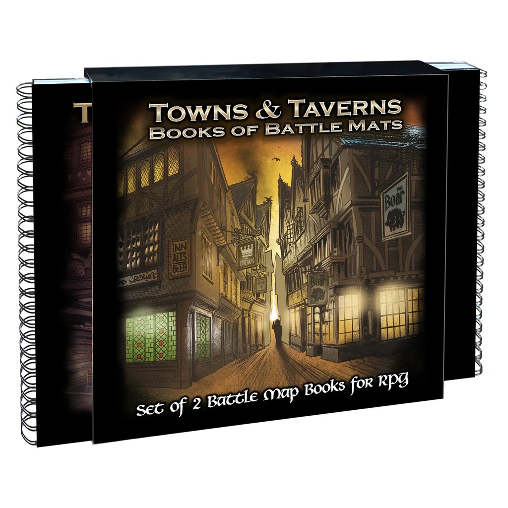 RPG Battle Mats: Book - Towns & Taverns