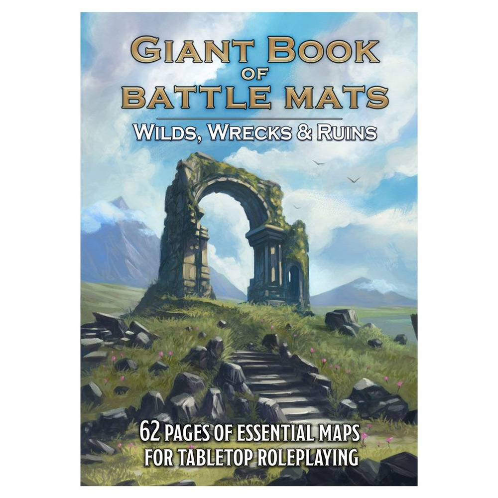 RPG Battle Mats: Giant Book of Battle Mats - Wilds Wrecks & Ruins