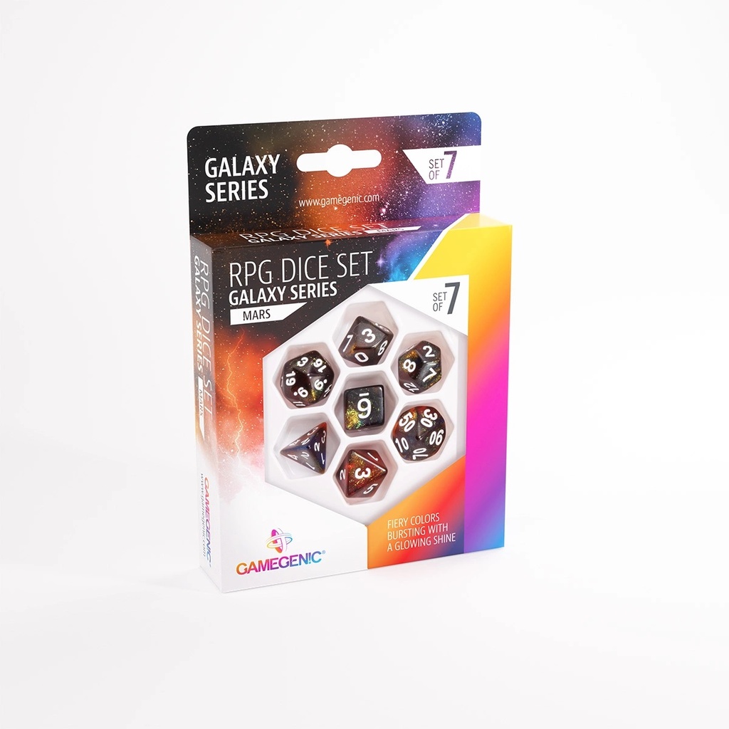 Dice: Gamegenic - Galaxy Series - Mars - RPG Dice Set (x7)