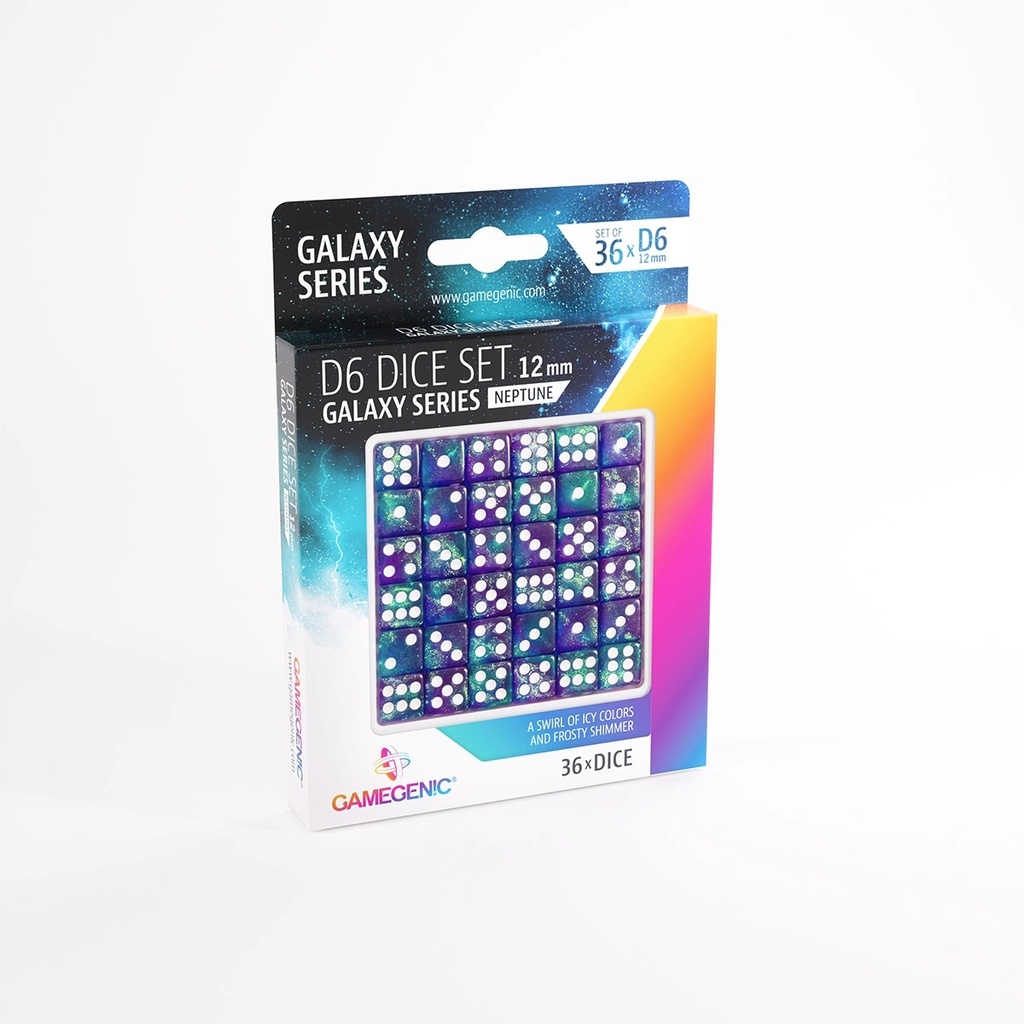 Dice: Gamegenic - Galaxy Series - Neptune - D6 12mm (x36)