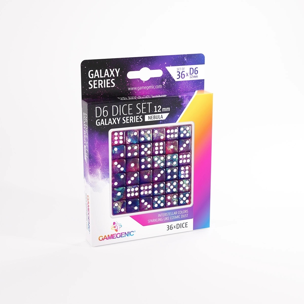 Dice: Gamegenic - Galaxy Series - Nebula - D6 12mm (x36)