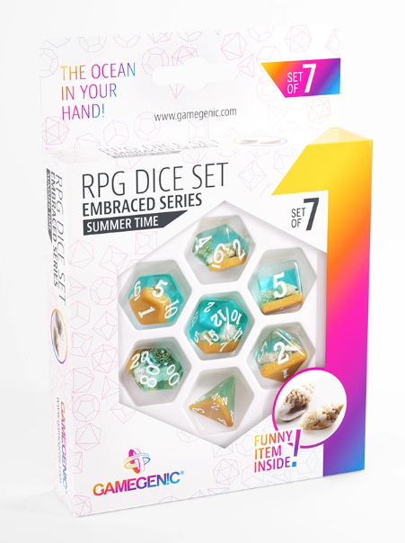 Dice: Gamegenic - Embraced Series - Summer Time - RPG Dice Set (x7)