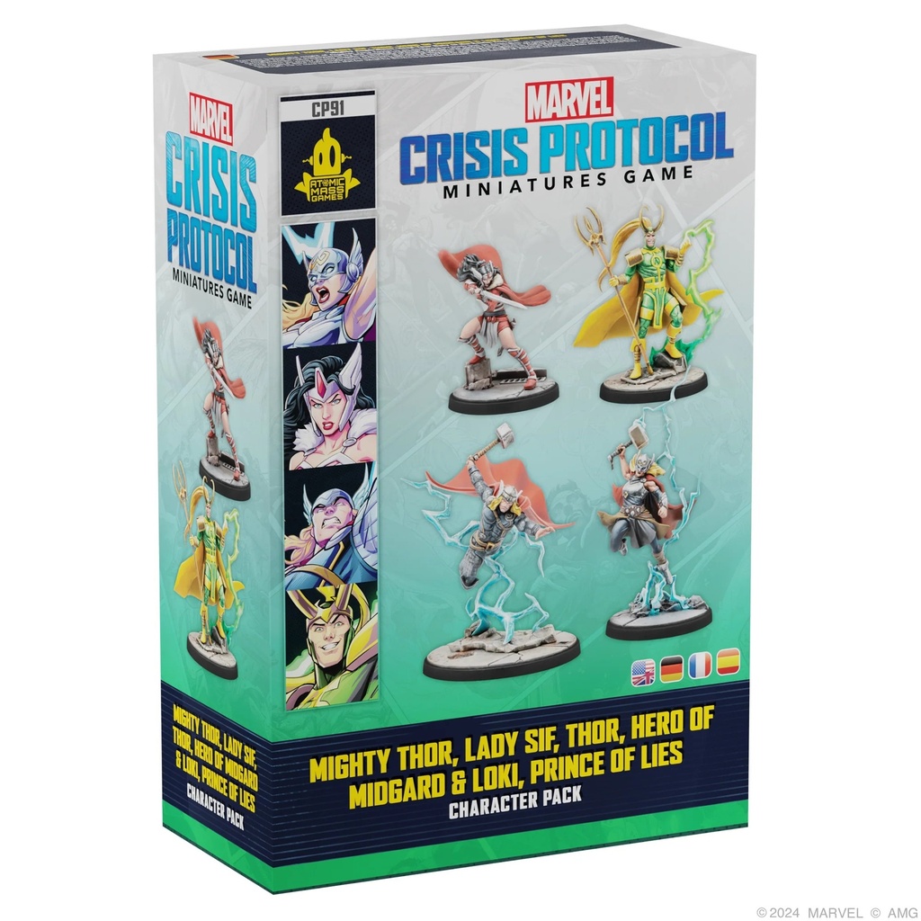 MARVEL: Crisis Protocol - Mighty Thor, Lady Sif, Thor, Hero of Midgard & Loki, Prince of Lies